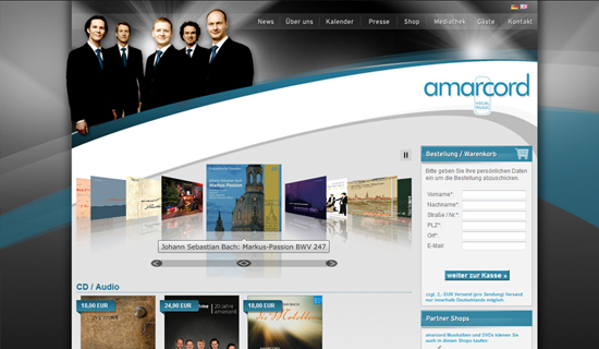 Schröder Media - Webdesign Leipzig : Amarcord Vocal Ensemble Leipzig