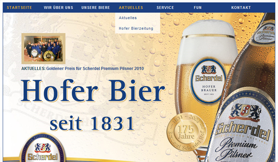 Schröder Media - Webdesign Leipzig : Hofer Bier