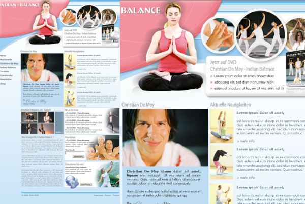 Schröder Media - Webdesign Leipzig : Indian Balance - Yoga Christian De May